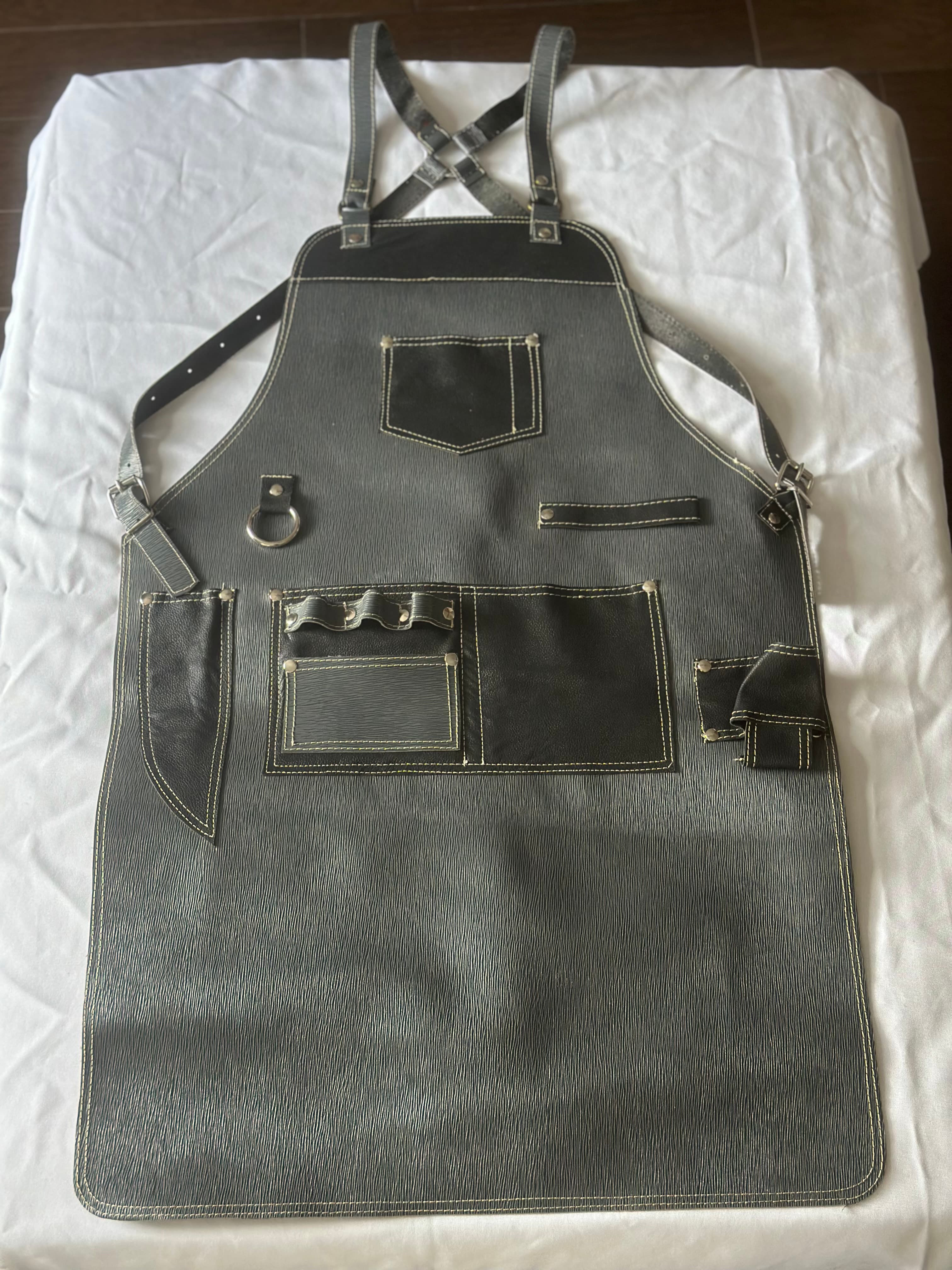 Slate Grey Leather Apron